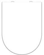 Duroplast WC-bril D-vorm WHITE met soft-close en quick-release afbeelding