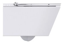 CESARI elektronische douche-WC, wandmontage, zonder spoelrand, met slim WC-zitting billen douche + lady douche afstandsbediening en snelkeuzetoetsen 2 instelbare gebruikersprofielen oscilleren