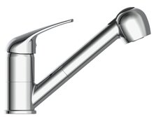 ULTRA ééngreepsmengkraan keuken met uittrekbare sproeier, lage druk, chroom lage druk kraan - alleen geschikt voor lage druk boilers/kleine accumulatoren (onder wastafel model) draaibare uitloop,