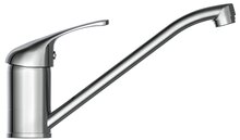 ULTRA ééngreepsmengkraan keuken, lage druk, chroom kraan met verlengde uitloop en 360° draaibereik keramische schijven geluidsarme, verwisselbare 40 mm-cartouche flexibele metalen aansluitslan