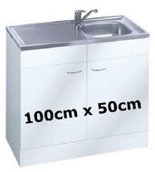 Keukenblok-Klassiek-60-Wit-met-RVS-aanrecht-100cm-x-60cm-RAI-0011