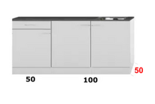 Keukenblok 180cm x 50cm diep met spoelbak RAO-4018 afbeelding