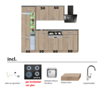 Rechte keuken 230cm incl apparatuur RAI-1212 afbeelding
