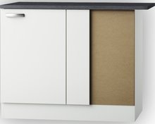 Hoekkast onderkast Lagos White Glans (BxHxD) 100,0 x 84,8 x 60,0 cm UEL106-9 afbeelding