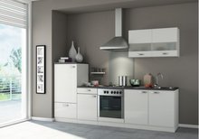 Kitchenette 270 cm Hoogglans wit incl. Inbouwapparatuur OPTI-225 afbeelding