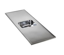Rvs aanrechtblad opleg 150 cm × 60 cm RAI-2500