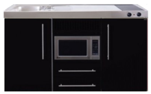 MPM 150 Zwart metalic met koelkast en magnetron RAI-957 afbeelding