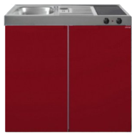 MK 100 Bordeauxrood met koelkast RAI-9522