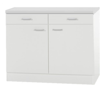 Onderkast wit (bxhxd) 100x85x50 cm RAI-55 afbeelding