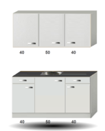 Keukenblok Lagos 130cm RAI-5218 afbeelding