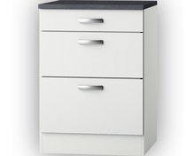 Kabinet wit hoogglans (BxHxD) 60 x 84 x 60,0 cm HRG-5126 afbeelding