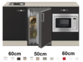 Keukenblok-170-Antraciet-incl-rvs-spoelbak-en-koelkast-en-magnetron-RAI-51
