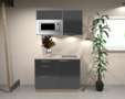 Keukenblok-100-cm-Antraciet-hoogglans-incl-magnetron-RAI-1347
