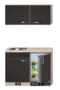 Keukenblok-110cm-Antraciet-met-koelkast-en-rvs-spoelbak-RAI-43011