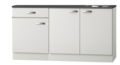 Kitchenette-Wit-Hoogglans-160-cm-incl-rvs-spoelbak-RAI-5255