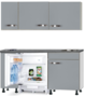keukenblok-150cm-Grijs-incl-wandkasten-en-inbouw-koelkast-RAI-991