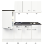 Kitchenette-170cm-Lagos-wint-glans-incl-inbouw-koelkast-RAI-309