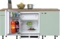 kitchenette-150-cm-groen-met-stelpoten-en-inbouw-koelkast-RAI-404