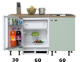 kitchenette-150cm-groen-met-stelpoten-en-inbouw-koelkast-RAI-770