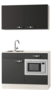 Kitchenette-Faro-Antraciet-120cm-met-onderbouw-magnetron-OPTI-0208