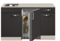 Kitchenette-Faro-Antraciet-130cm-incl-rvs-spoelbak-HRG-5264