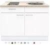Keukenblok-120-wit-met-Elektrische-kookplaat-en-rvs-spoelbak-RAI-3591