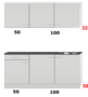 Kleine-keuken-150cm-x-50cm-diep-met-een-la-en-rvs-spoelbak-en-wandkasten-RAI-9916