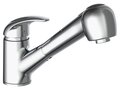 ALBATROS-ééngreepsmengkraan-keuken-met-uittrekbare-sproeier-chroom--uittrekbare-omstelbare-sproeier-2-functies-en-met-antikalk-nozzles--150°-draaibereik--keramische-schijven--geluidsarme-verwi