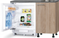 Keukenblok-110cm-Houtnerf-met-inbouw-koelkast-en-rvs-spoelbak-RAI-4366
