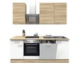 Keuken-Sonoma-Oak-Wit-220cm-HRG-1099