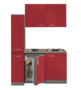 Kitchenette-Rood-130cm-met-koelkast-POTTO-641