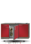 Kitchenette-Imola-Rood-Glans-130cm-HRG-88