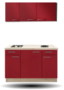 keukenblok-Rood-hoogglans130CM-RAI-5219