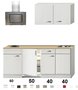 Kitchenette-190cm-Wit-Hoogglans-incl.-2-pit-kookplaat-koelkast-en-afzuigkap-HRF-4601